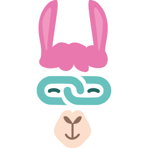 Logo of a lama head